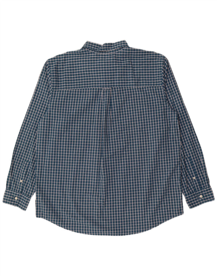 Camisa masculina Chaps XL verde xadrez algodão
