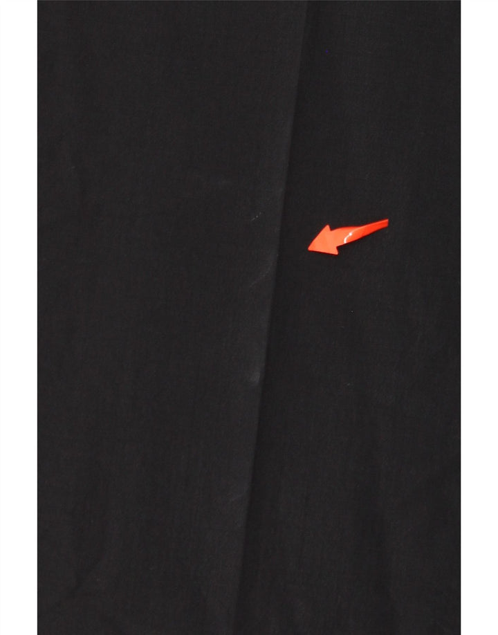 Calça feminina de terno reto HUGO BOSS W34 L31 azul marinho lã virgem