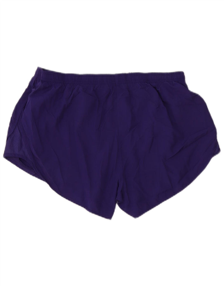 Shorts esportivo feminino Nike Dri Fit UK 14 médio roxo poliéster
