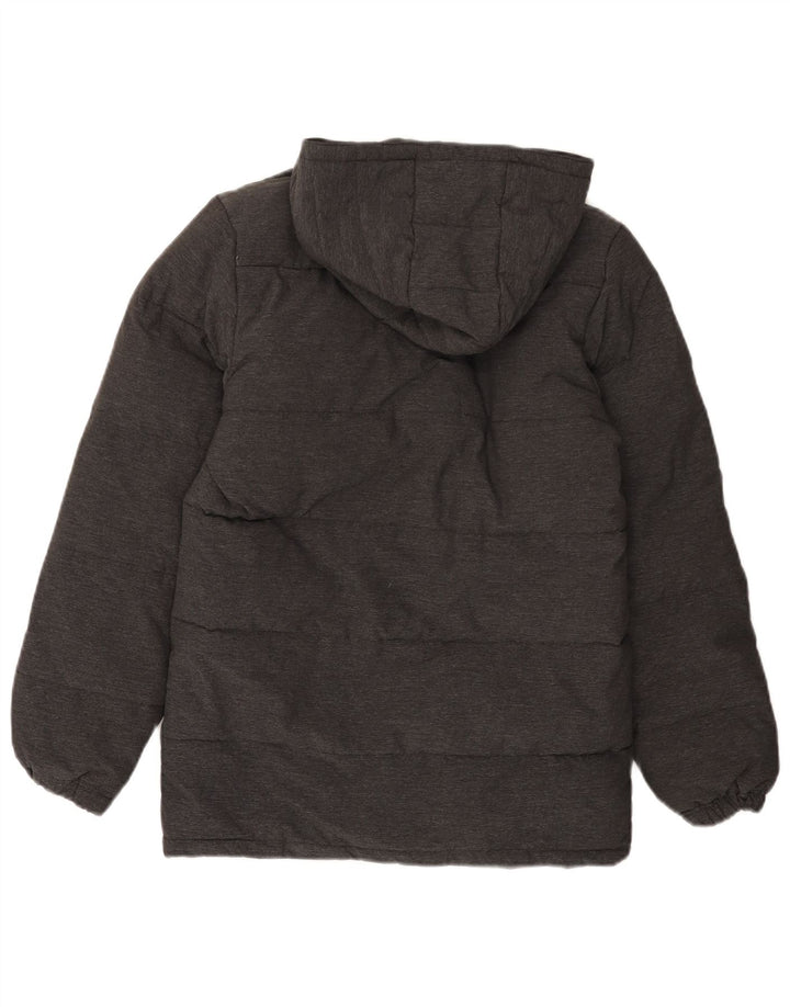 Jaqueta acolchoada com capuz para meninos Lyle & Scott 14-15 anos cinza nylon