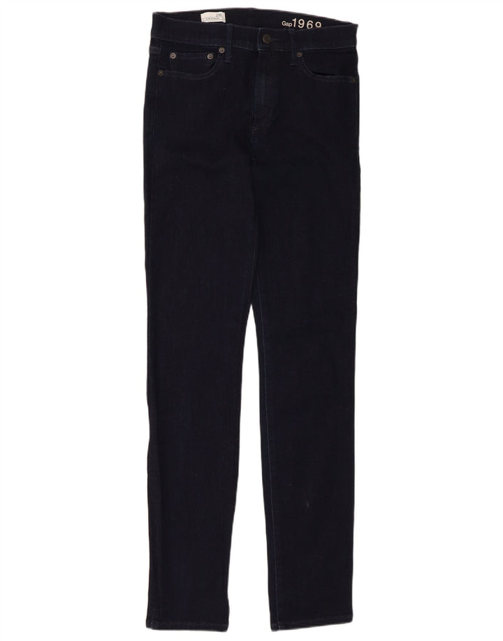 Gap Womens Slim Straight Jeans W28 L32 Azul Marinho Algodão