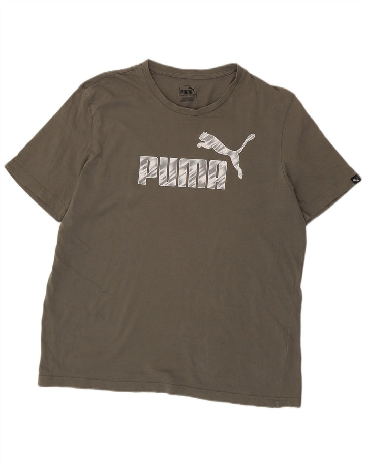 Puma Camiseta Masculina Graphic Top Grande Caqui