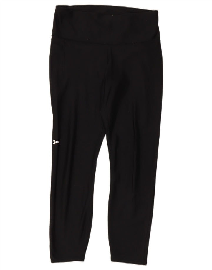 Under Armour Womens Heat Gear Leggings Reino Unido 12 Médio Preto