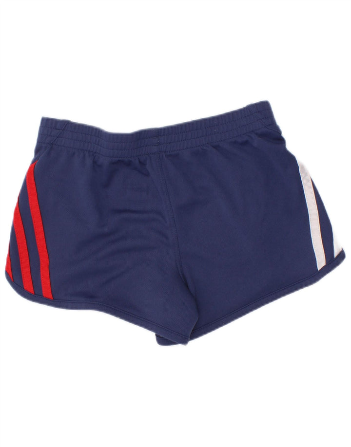 Shorts esportivos femininos Adidas 4-5 anos azul marinho poliéster