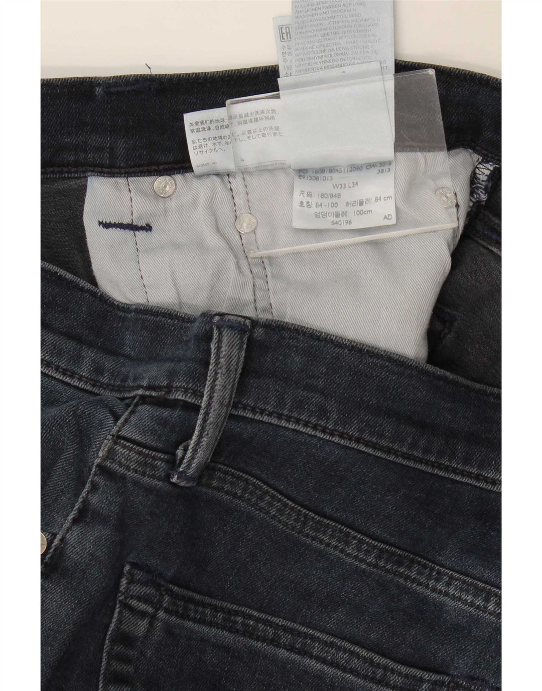 Levi's Masculino 511 Slim Jeans W33 L34 Azul Marinho Algodão
