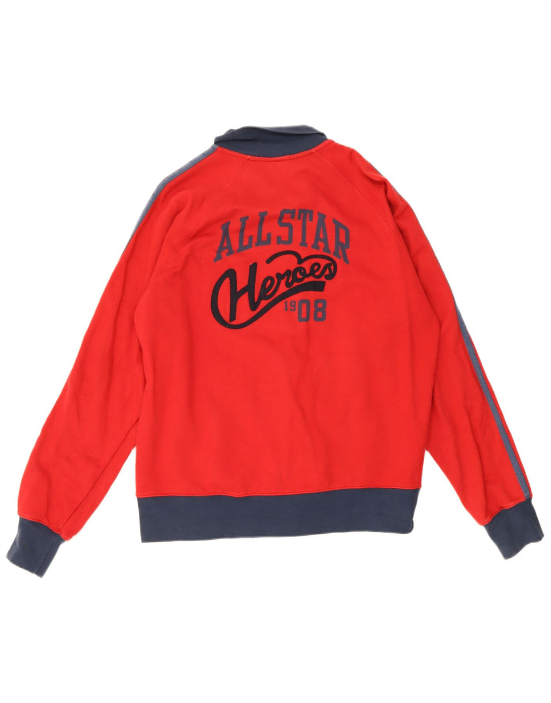 Converse Mens All Star Graphic Tracksuit Top Jaqueta Médio Vermelho Colorblock