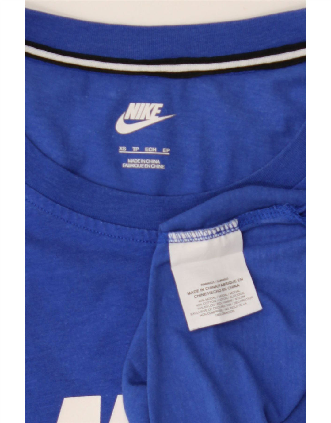 Camiseta gráfica masculina NIKE XS azul modal