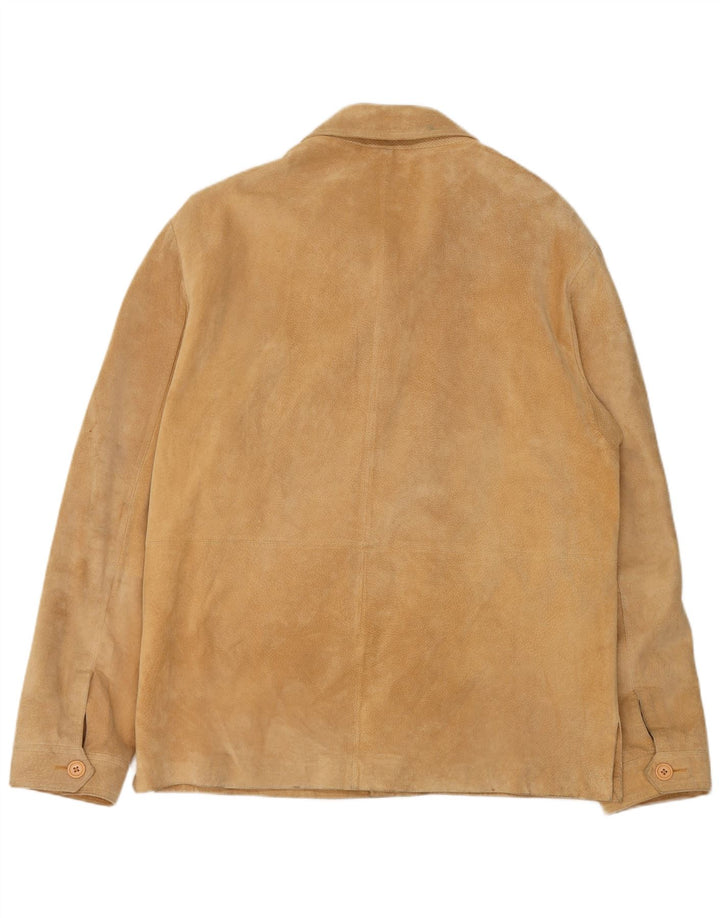 Jaqueta masculina de camurça Conbipel IT 56 2XL couro bege