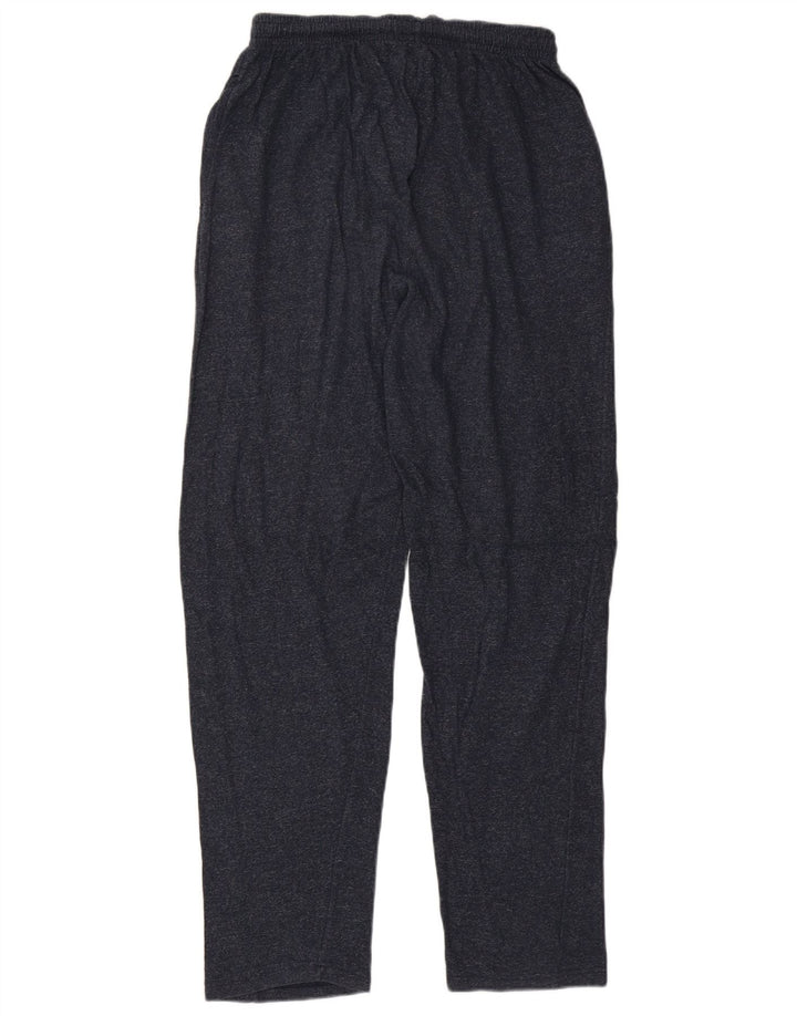 Calça de treino masculina Champion grande algodão manchado azul marinho