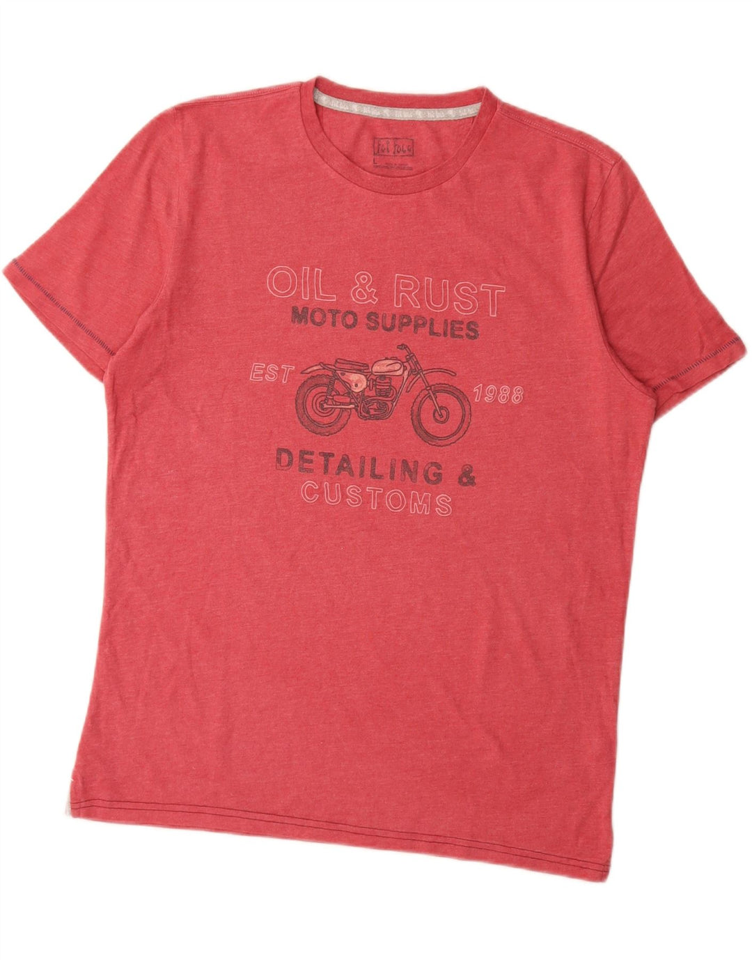 Camiseta gráfica masculina FAT FACE Top grande de algodão vermelho