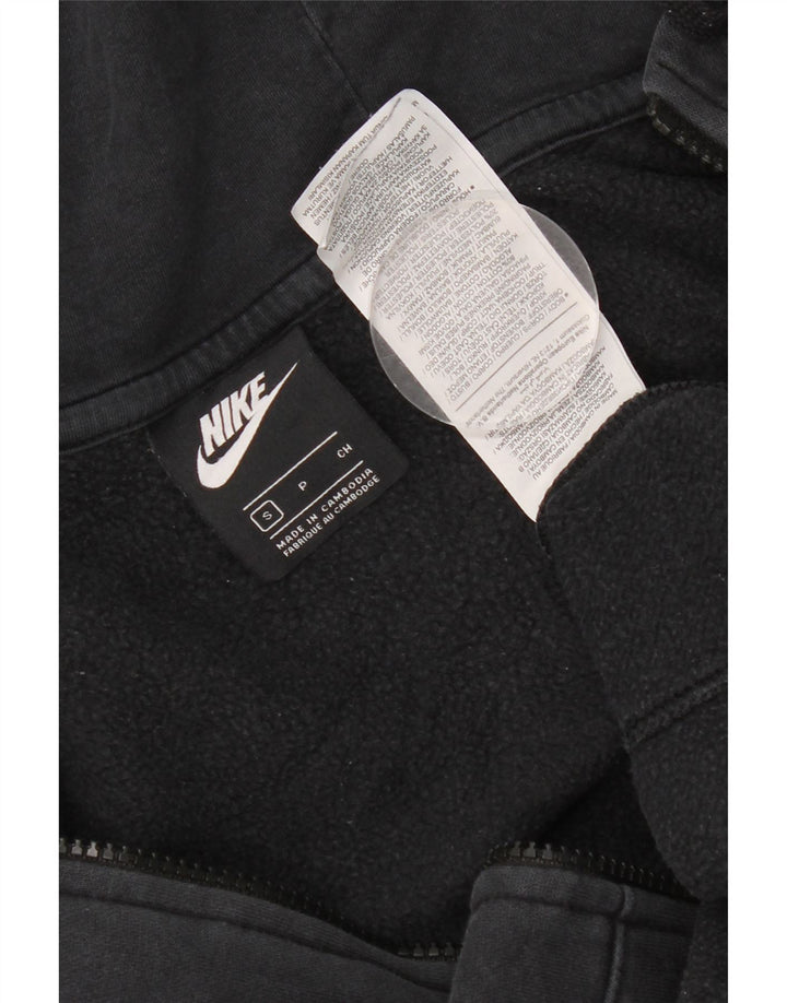 Suéter Nike Masculino Zip com Capuz Pequeno Algodão Preto