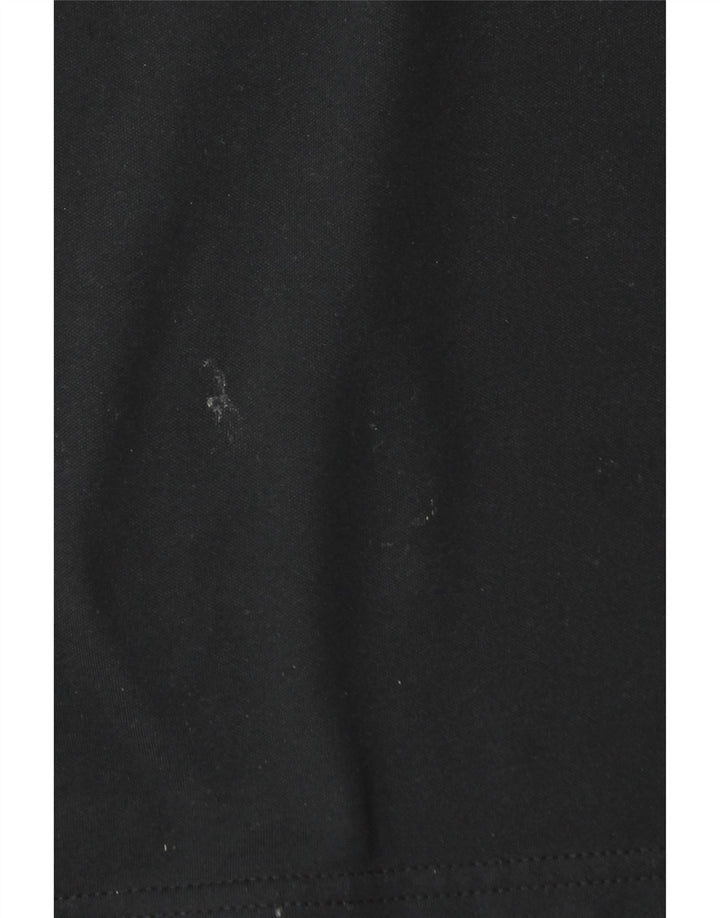 NIKE Masculino Dri Fit Zip Neck Pullover Treino Top Médio Preto Colourblock
