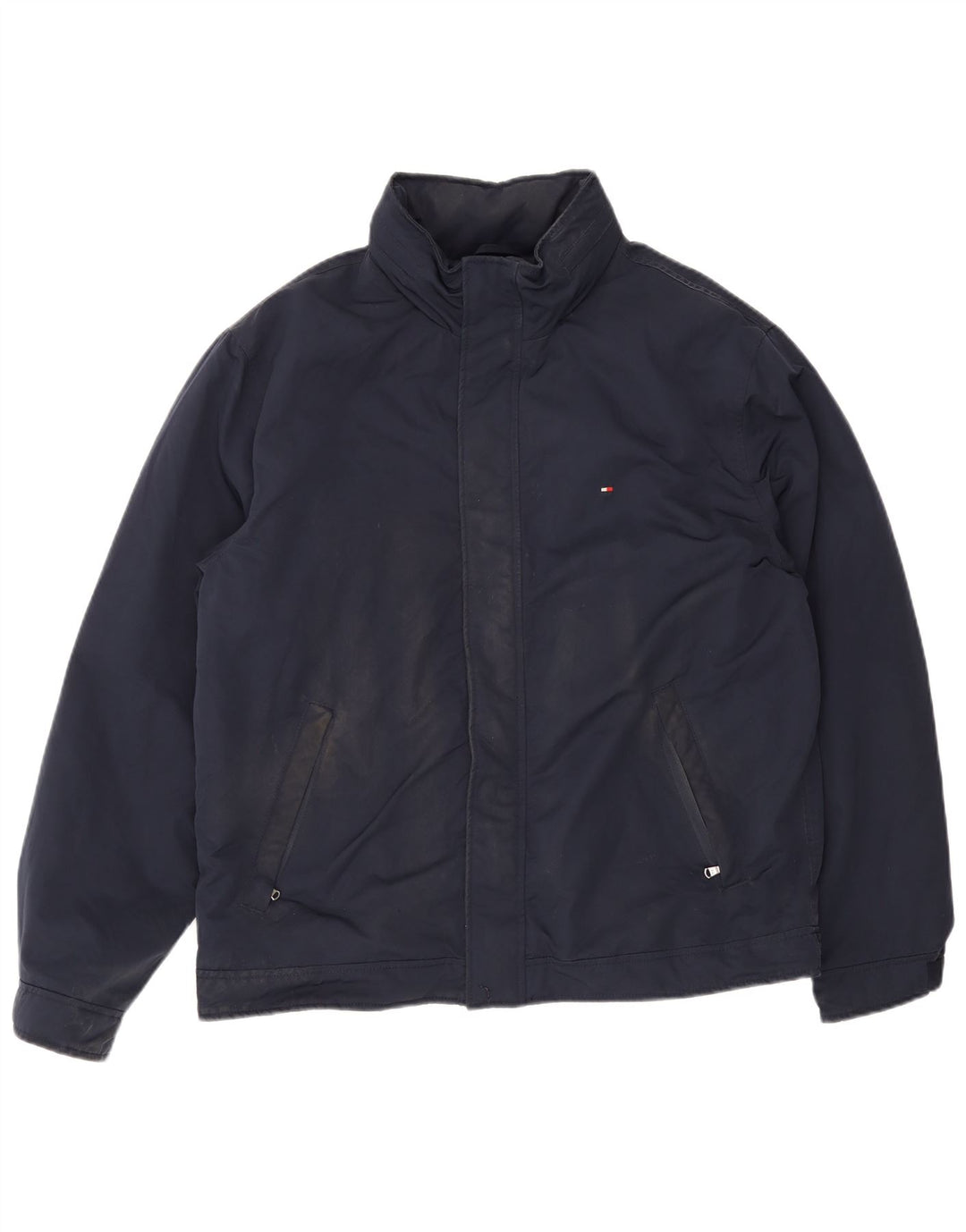 Jaqueta bomber masculina Tommy Hilfiger Reino Unido 42 XL azul marinho poliéster