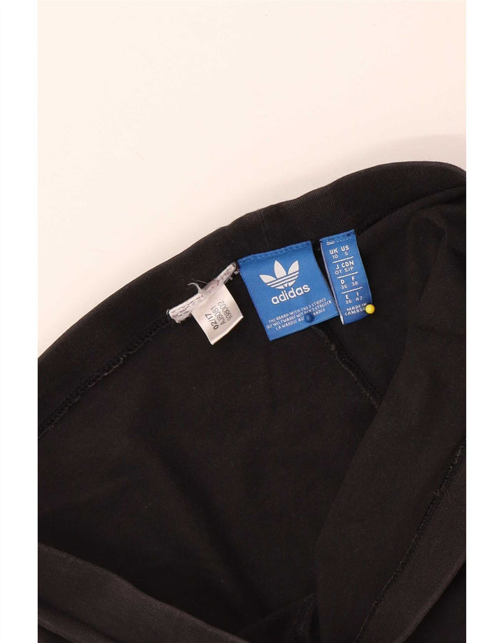 Leggings Adidas Femininas UK 10 Pequenas Pretas