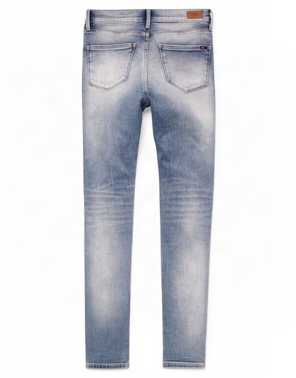 Jeans skinny feminino Tommy Hilfiger W28 L29 algodão azul