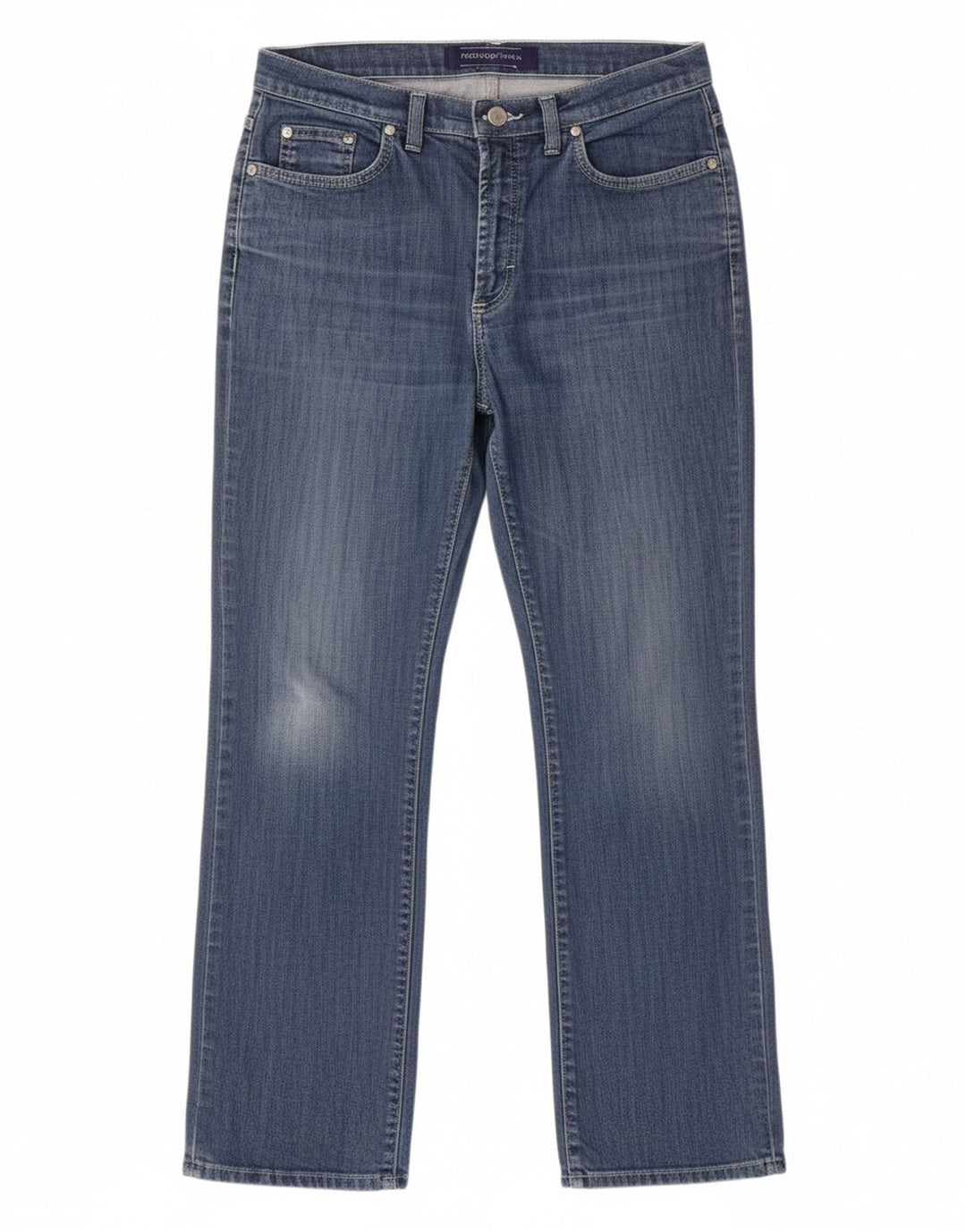 Jeans retos femininos TRUSSARDI W29 L28 algodão azul