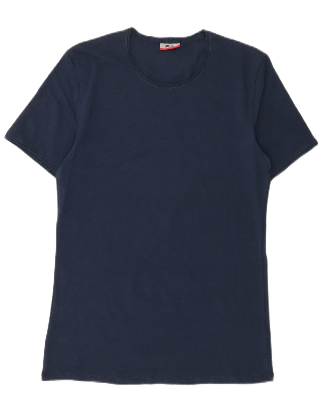 Camiseta masculina Fila top pequeno algodão azul marinho