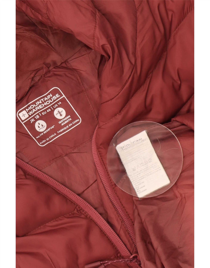 Mountain Warehouse Jaqueta acolchoada feminina Reino Unido 18 XL Poliamida vermelha