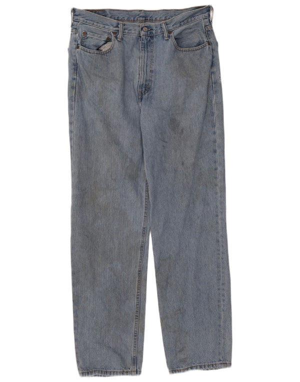 Calça Jeans Levis Masculina 550 Relaxed Fit Straight W35 L34 Azul Algodão