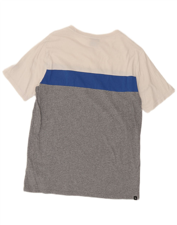 Camiseta masculina Rip Curl Standard Fit grande bloco colorido multicolorido