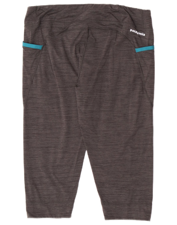 Calça capri feminina Patagonia Joggers UK 14 grande cinza manchado