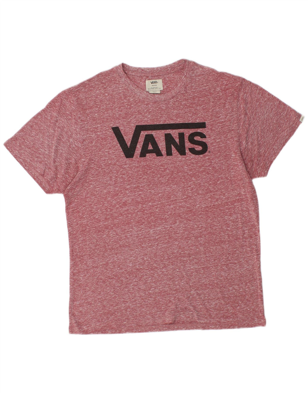 Camiseta masculina VANS Graphic Top Médio Borgonha Flecked