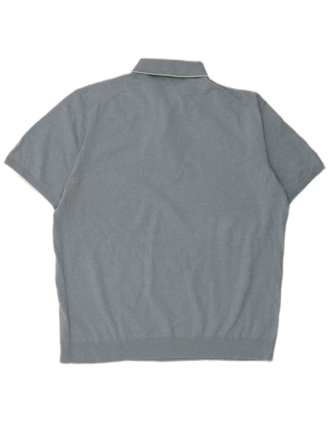 Camisa polo masculina Marks & Spencer XL azul algodão