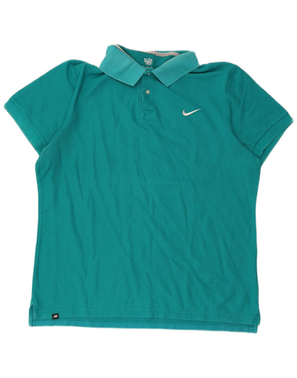 Camisa polo feminina Nike UK 18 XL turquesa