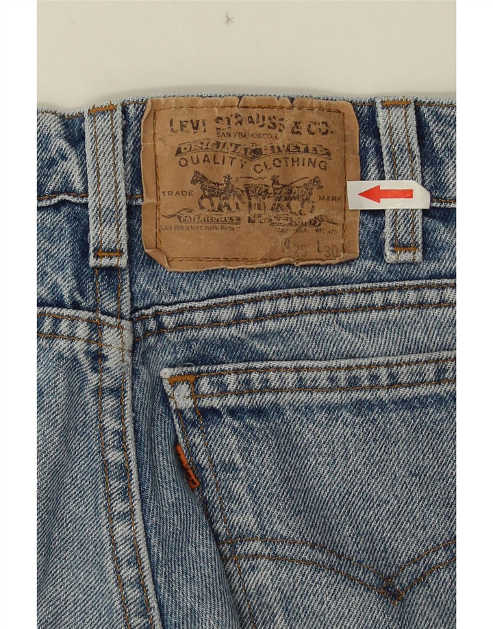 Jeans cônicos femininos LEVI'S W28 L30 algodão azul