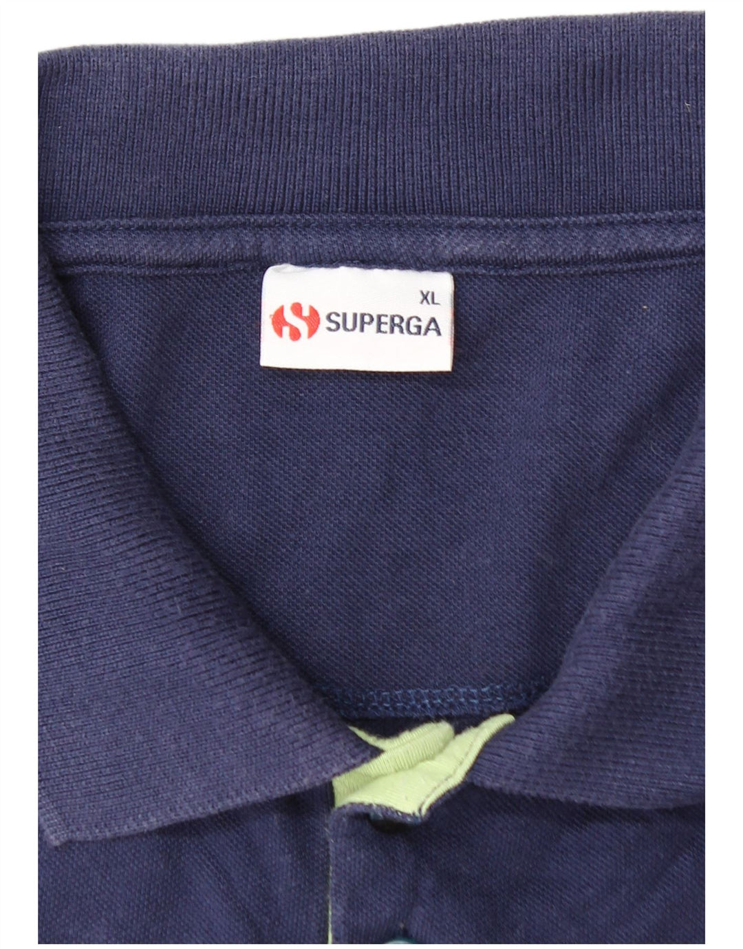 Polo SUPERGA Menino 15-16 Anos XL Azul Marinho Colorblock Algodão