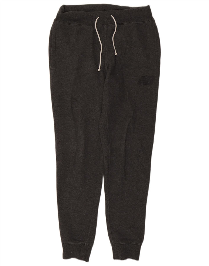 New Balance Mens Calças de treino Joggers médio cinza algodão