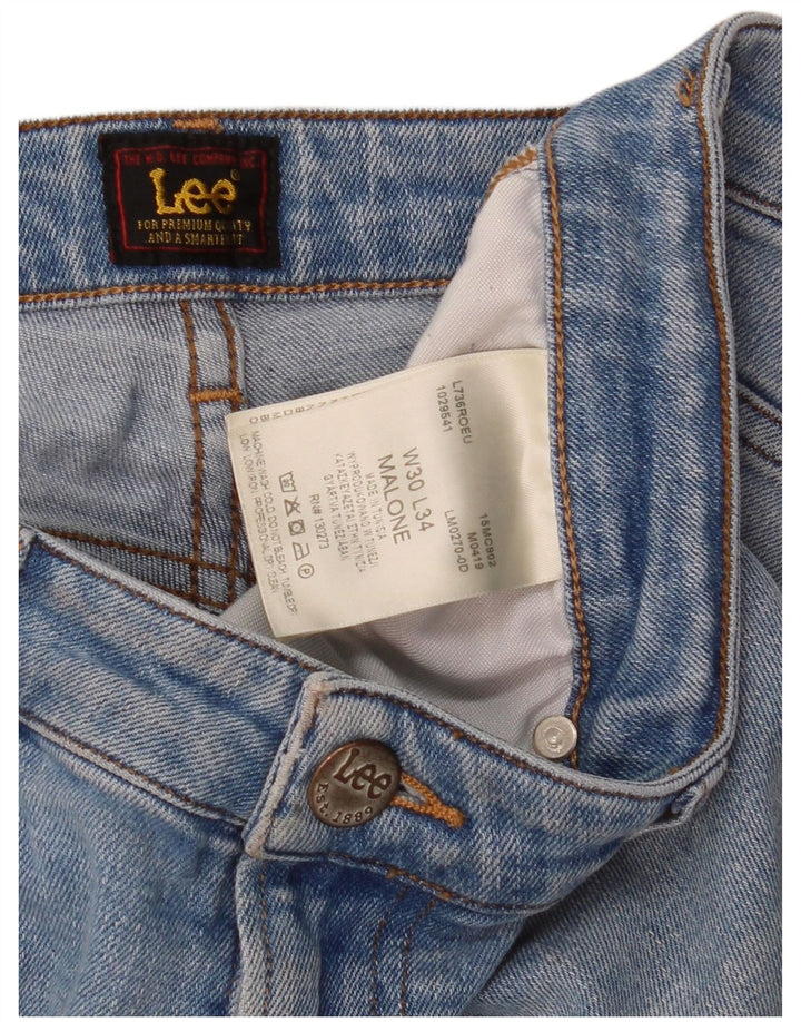 Lee Mens Malone Slim Jeans W30 L34 Azul Algodão