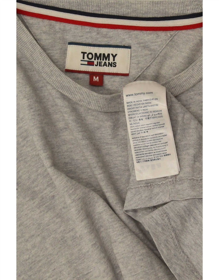 Camiseta masculina Tommy Hilfiger Top cinza médio algodão