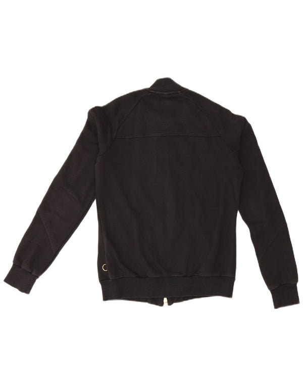 Nike Womens Tracksuit Top Jacket UK 10/12 Médio Preto