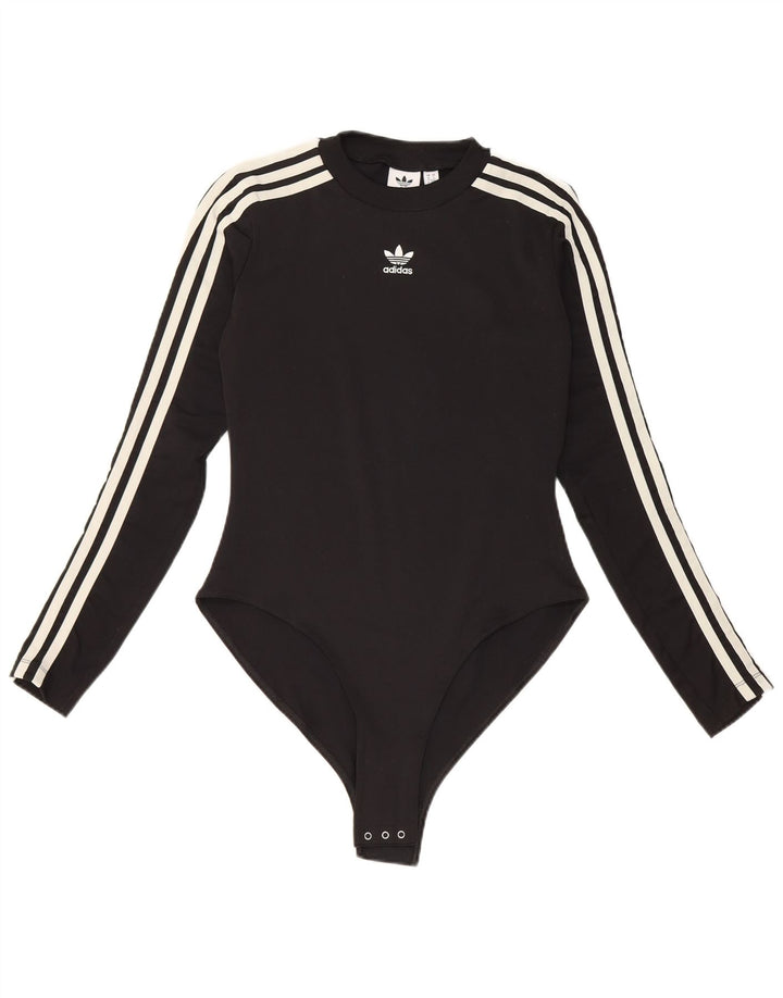 Adidas Womens Bodysuit UK 10 Pequeno Poliéster Preto