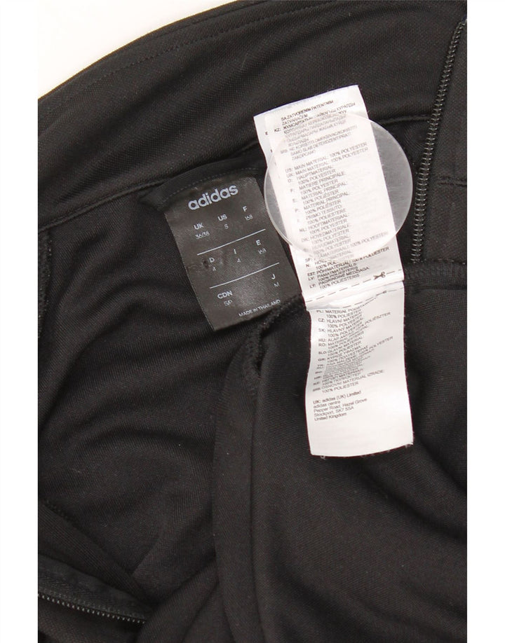 Adidas Womens Climalite Tracksuit Top Jacket EU 36/38 Pequeno Poliéster Preto