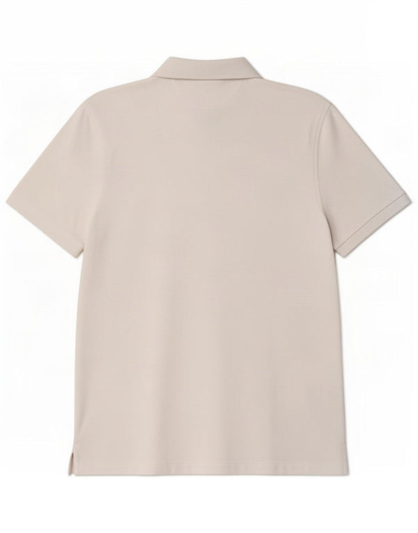 Polo Ralph Lauren Mens Custom Slim Fit Camisa Pólo Médio Algodão Branco