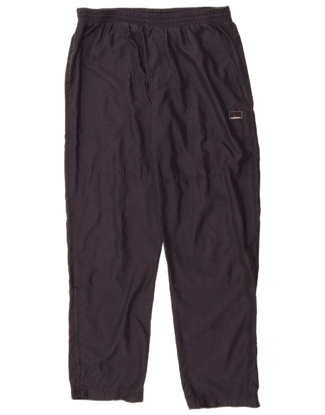 Calça de treino masculina Adidas grande poliéster azul marinho