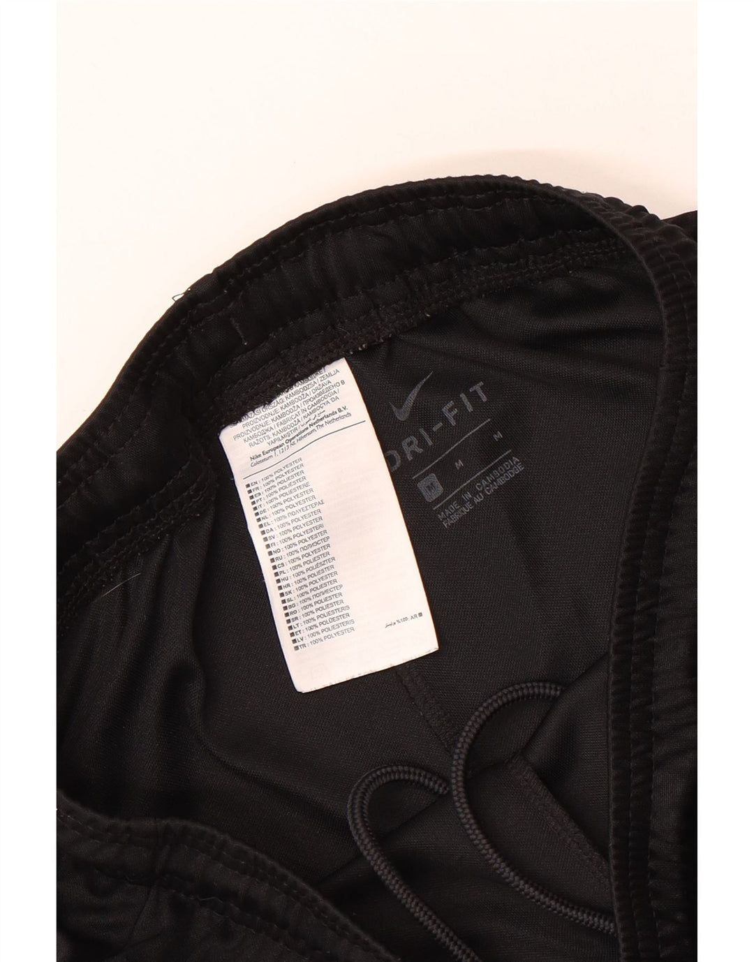 NIKE Masculino Dri Fit Graphic Sport Shorts Médio Preto Poliéster
