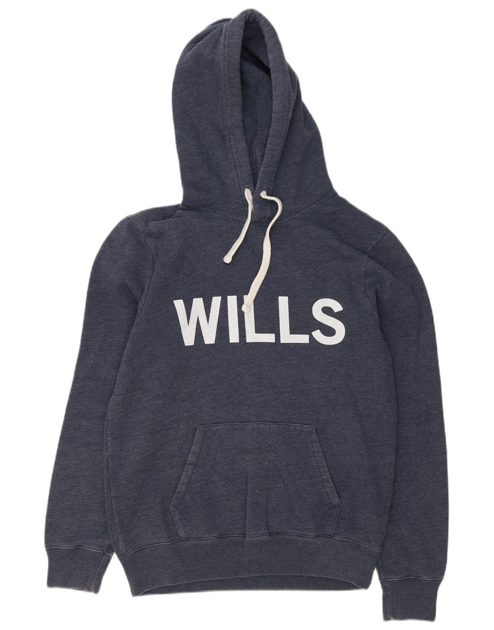 Jack Wills moletom com capuz masculino gráfico médio algodão azul marinho
