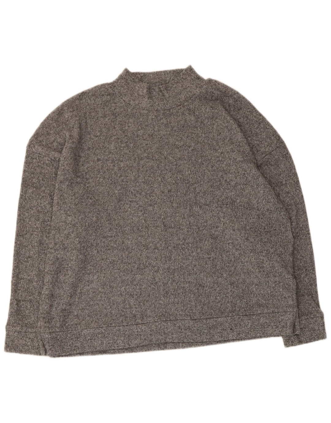 MARKS & SPENCER Suéter feminino com gola tartaruga e gola alta Reino Unido 16 grande cinza manchado