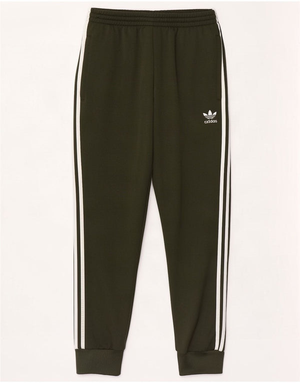 Adidas Mens Treino Calças Joggers Poliéster Verde Médio