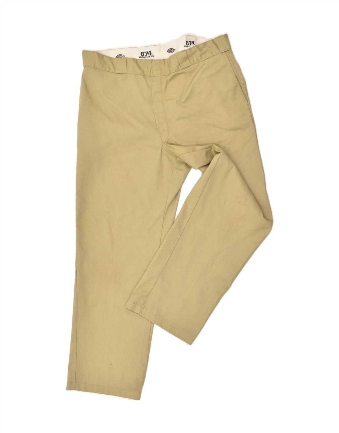 DICKIES Mens Tapered Chino Trousers W38 L30 Khaki Cotton Vintage Dickies and Second-Hand Dickies from Messina Hembry 