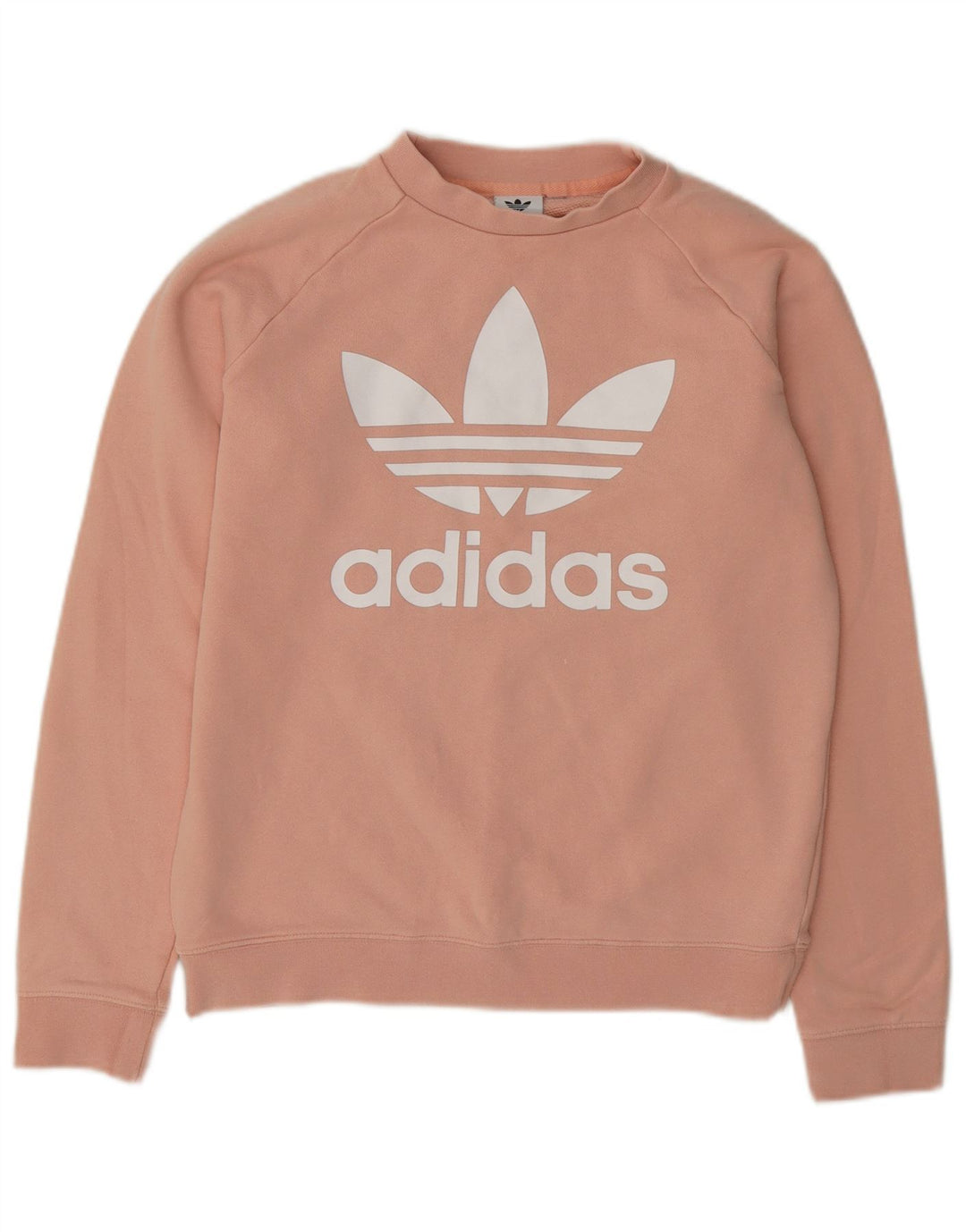 Adidas feminino gráfico moletom jumper reino unido 14 médio rosa