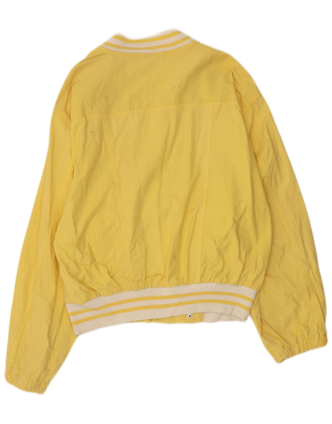 Jaqueta bomber masculina vintage IT 52 XL algodão amarelo