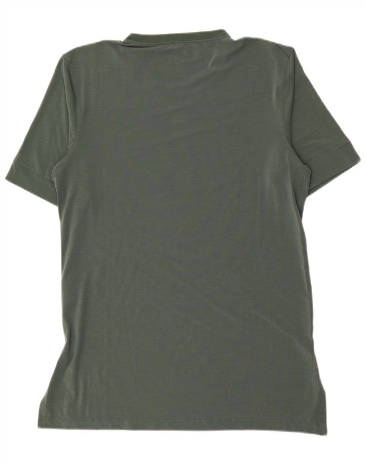Camiseta masculina Nike Dri Fit Top poliéster verde médio