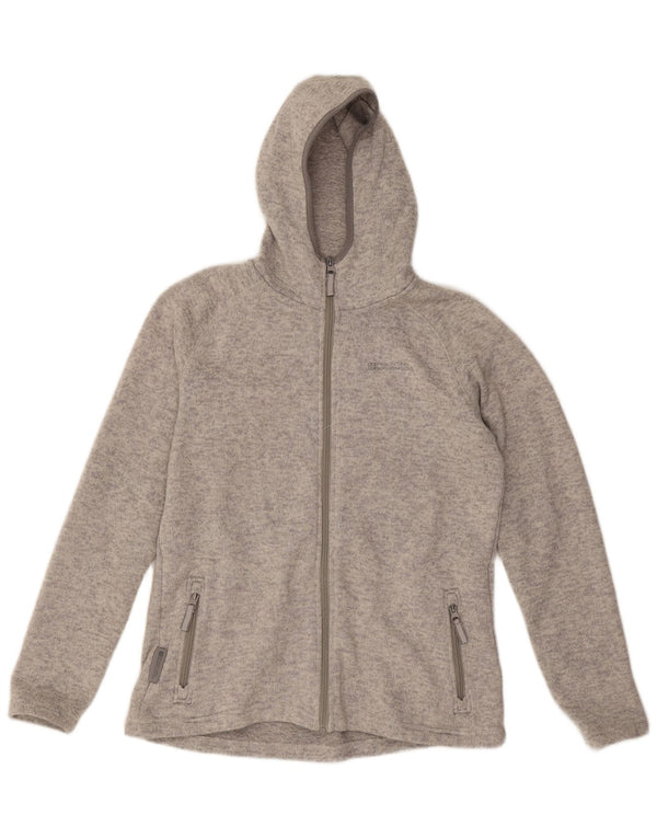 Suéter feminino com capuz e zíper Mountain Warehouse UK 14 poliéster cinza grande