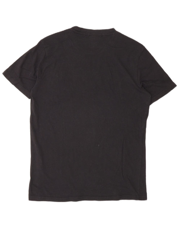 Camiseta gráfica masculina Champion de algodão preto médio
