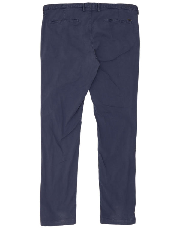 Calças Chino Skinny Masculinas Hugo Boss W38 L34 Algodão Azul