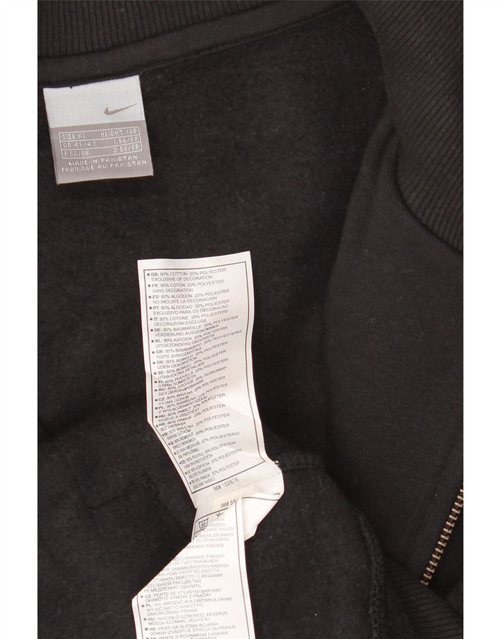NIKE Mens Tracksuit Top Jacket UK 45/47 XL Preto Algodão